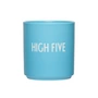 Design Letters - AJ Favourite Tasse en porcelaine, High Five / swim cap blue