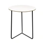 Grythyttan - Table de jardin High Tech Ø 60 cm, blanc / noir