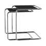 Thonet - JS. THONET a personal Interpretation by Jil Sander B 97 Serious Set de table d'ensemble, Glossy Titan / high-gloss graphite black (set de 2)