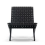 Carl Hansen - MG501 Cuba Chair, chêne laqué noir / noir / accastillage laiton (Limited Edition)