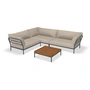 HOUE - Level 2 Set de salon 7, incl. table d'appoint, dark grey / ash