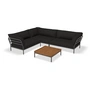 HOUE - Level 2 Set de salon 7, incl. table d'appoint, dark grey / charcoal
