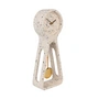 Zuiver - Pendulum Time Horloge de table, blanc terrazzo