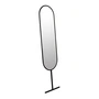 Zuiver - Tess Miroir sur pied ovale, noir