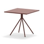 Vermobil - Table Twist, 80 x 80 cm, terracotta