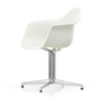 Vitra - Eames Plastic Armchair DAL RE, poli / blanc coton (patins en feutre basic dark)