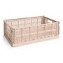 HAY - Colour Crate Panier L, 53 x 34,5 cm, powder, recycled