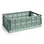 HAY - Colour Crate Corbeille L, 53 x 34,5 cm, vert sauge, recycled
