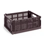 HAY - Colour Crate Corbeille M, 34,5 x 26,5 cm, bordeaux, recycled