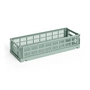 HAY - Colour Crate Panier Mini Oblong, vert sauge, recyclé