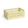 HAY - Colour Crate Panier S, 26,5 x 17 cm, jaune clair, recycled