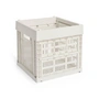 HAY - Colour Crate Corbeille Cube, 29,5 x 29,5 cm, blanc cassé, recyclée