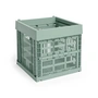 HAY - Colour Crate Corbeille Cube, 29,5 x 29,5 cm, vert sauge, recyclée