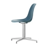 Vitra - Eames Plastic Side Chair DSL RE, poli / bleu mer (patins en feutre basic dark)