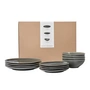 Broste Copenhagen - Nordic Rain Vaisselle Set de dîner, (12 pièces)