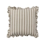 Broste Copenhagen - Ina Taie d'oreiller, 50 x 50 cm, brown kelp / castle beige