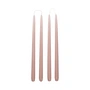Broste Copenhagen - Smooth Bougie, H 38 cm, mauve rose (set de 4)