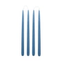 Broste Copenhagen - Smooth Bougie, H 38 cm, dusty blue (set de 4)