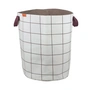 Mette Ditmer - Mesh Panier à linge, H 50 cm, brown / blanc cassé