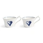 & klevering - Anouk Tasse, cœur, 100 ml, bleu (lot de 2)