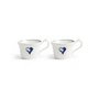 & klevering - Anouk Tasse, cœur, 250 ml, bleu (lot de 2)