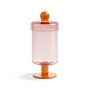 & klevering - Duo Verre de rangement, Ø 11,5 x 27 cm, rose / orange