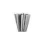 House Doctor - Flood Vase, Ø 12,5 x H 13 cm, finition argent brossé