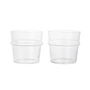 Ferm Living - Verre Boya, low, 30 cl, clair (set de 2)