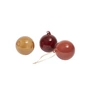 Ferm Living - Glass Baubles Boule de Noël, M, rose-rouge opaque (set de 3)