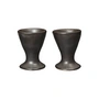 Ferm Living - Flow Coquetier, noir (set de 2)
