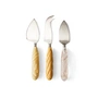 HKliving - Set de couteaux à fromage, cream (set de 3)