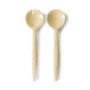 HKliving - Set de couverts à salade, vanilla (2 pcs.)