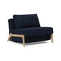 Innovation Living - Cubed 90 Fauteuil chêne / bleu foncé (528 Mixed Dance )