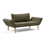 Innovation Living - Zeal Bow Lit de jour, 200 x 72 cm, chêne naturel / pine green (316 Cordufine)
