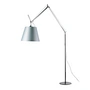 Artemide - Tolomeo Mega Lampadaire avec variateur, abat-jour en satin Ø 36 cm, argenté