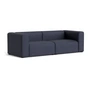 HAY - Mags Sofa 2,5 places, combinaison 1, gris foncé ( Overlap 03) (patins en feutre)