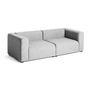 HAY - Mags Sofa 2,5 places, combinaison 1, gris clair ( Hallingdal 130) (patins en feutre)