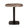 Umage - Gather table d'appoint, 68 x 68 cm, noir / marron (marbre Emperador)