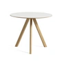 HAY - Copenhague CPH20 2. 0 Table Ø 90 cm, chêne laqué / stratifié blanc