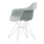 Vitra - Eames Plastic Armchair DAR RE, blanc / gris clair (patins en feutre blanc)