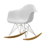 Vitra - Eames Plastic Armchair RAR RE, érable jaunâtre / chrome / blanc coton