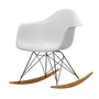 Vitra - Eames Plastic Armchair RAR RE, érable foncé / basic dark / blanc coton