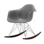 Vitra - Eames Plastic Armchair RAR RE, érable foncé / chrome / gris granit