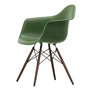 Vitra - Eames Plastic Armchair DAW RE, érable foncé / forest (patins en feutre basic dark)