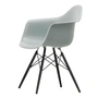 Vitra - Eames Plastic Armchair DAW RE, érable noir / gris clair (patins en feutre basic dark)