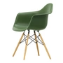 Vitra - Eames Plastic Armchair DAW RE, frêne couleur miel / forest (patins en feutre basic dark)