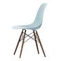 Vitra - Eames Plastic Side Chair DSW RE, érable foncé / gris glacé (patins en feutre basic dark)