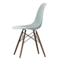 Vitra - Eames Plastic Side Chair DSW RE, érable foncé / gris clair (patins en feutre basic dark)