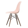 Vitra - Eames Plastic Side Chair DSW RE, érable foncé / rose tendre (patins en feutre basic dark)