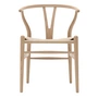 Carl Hansen - CH24 Wishbone Chair, chêne huilé blanc / tressage naturel